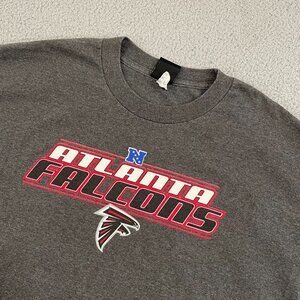 Atlanta Falcons Shirt XL Gray NFL Team Apparel Short Sleeve Tee
